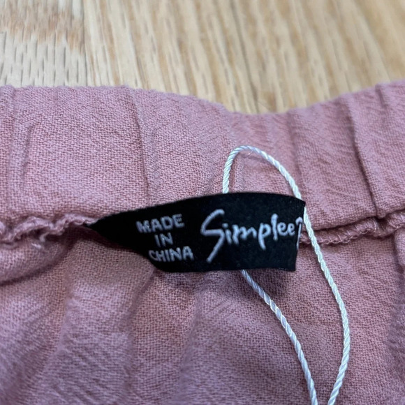 Simplee Plus | Pink Elastic Waist Pleated Ruffle A-Line Mini Skirt - Picture 7 of 11